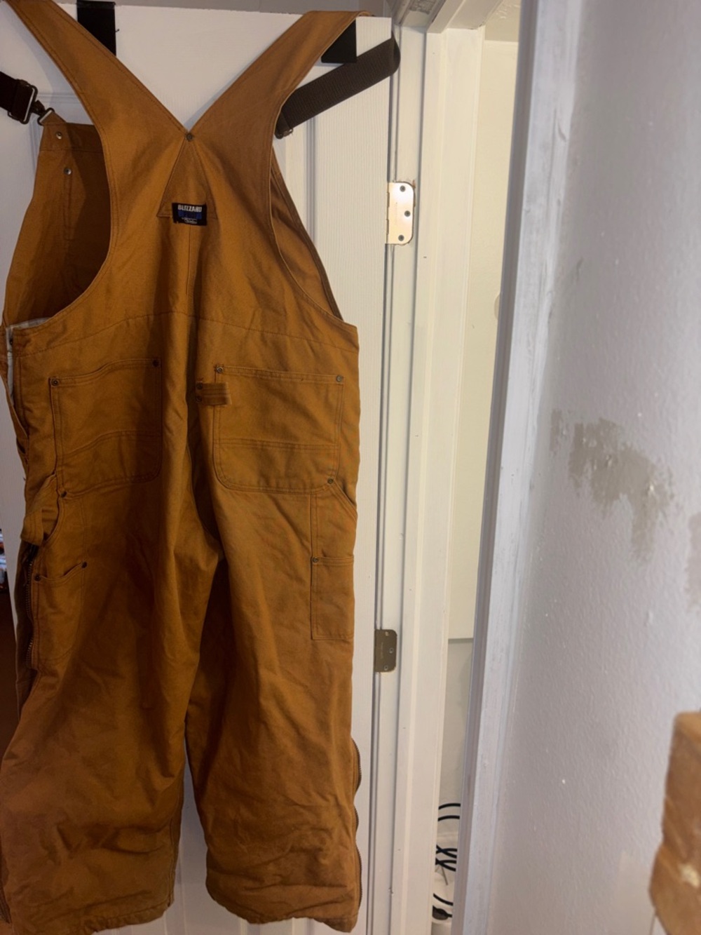 Blizzard pruf Brown Duck Bib Overalls - Men's Heavy-Duty Work Bib